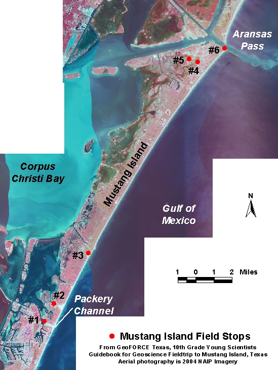 Composite Aerial Photo of Mustang Island