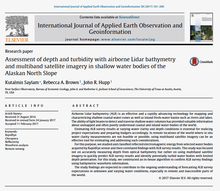 Assessment of depth and turbidity with airborne Lidar bathymetry and multiband satellite imagery 