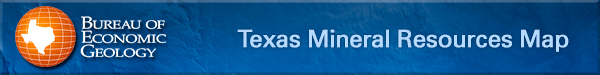Texas Minerals Resources Map