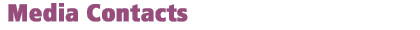 Media contacts