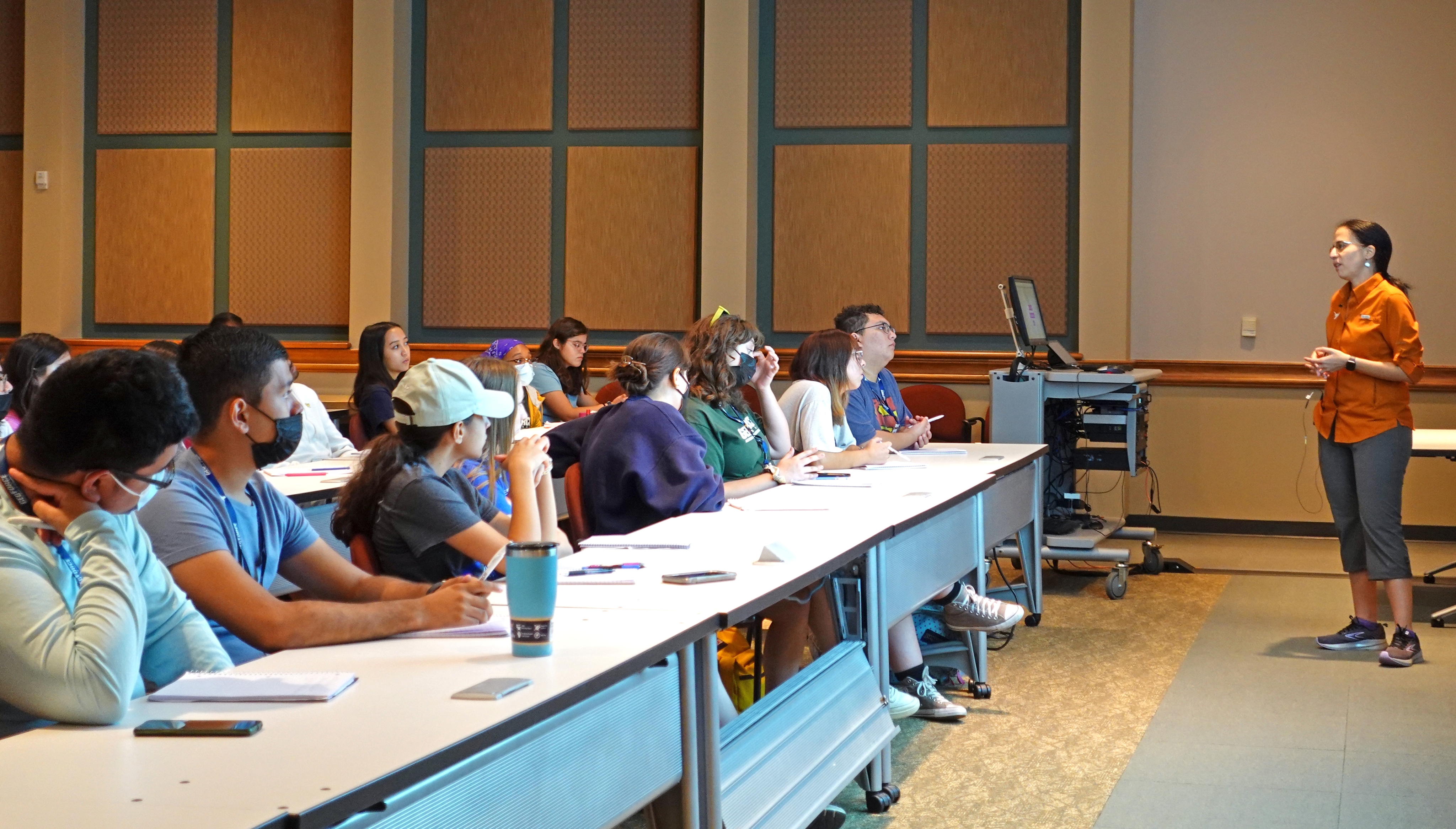 Crowd at meeting