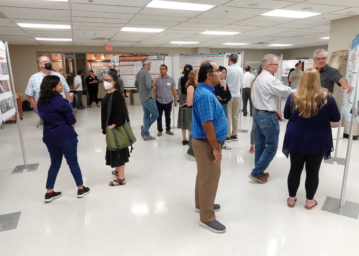 People attending meeting