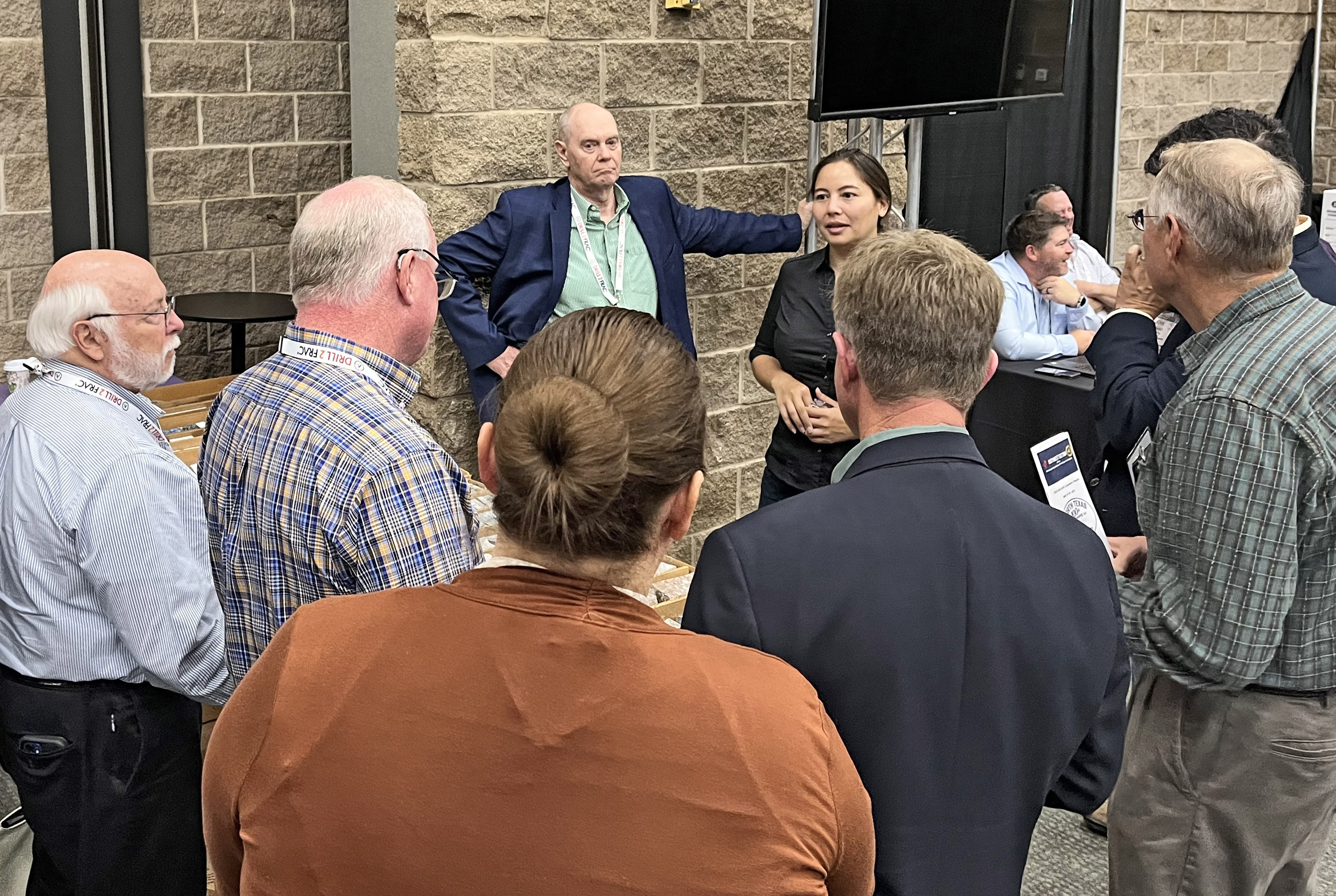 Kelly Hattori chatting with attendees