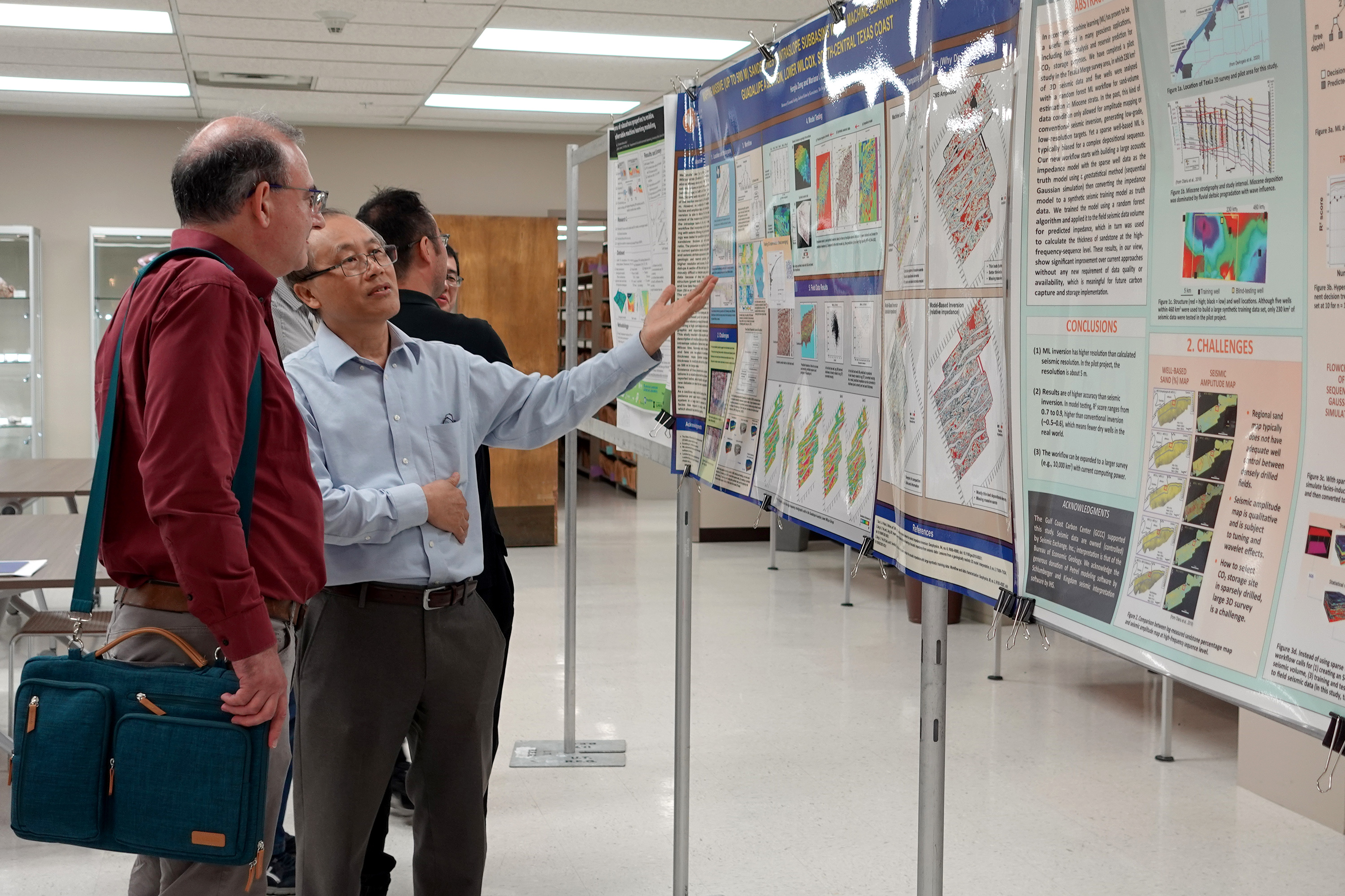 Poster session at AI conference