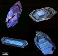 Color CL Zircon zoning