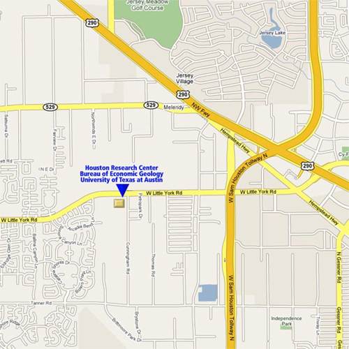 The Houston Research Center (HRC) map