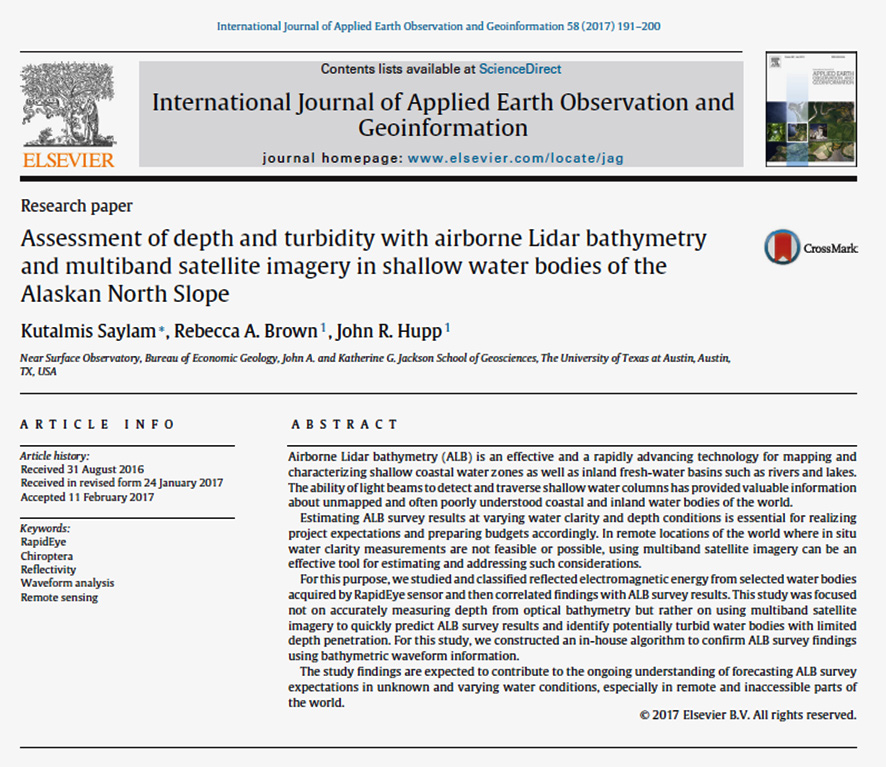 Assessment of depth and turbidity with airborne Lidar bathymetry and multiband satellite imagery