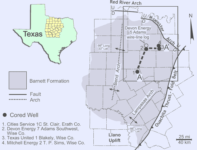 Barnett regional map