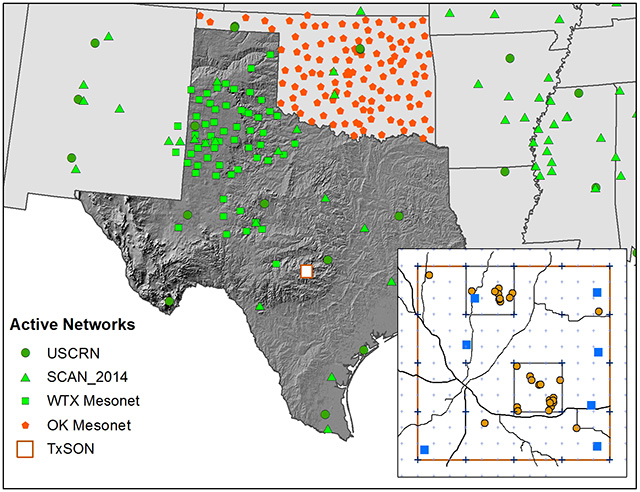 soil moisture and meteorological networks