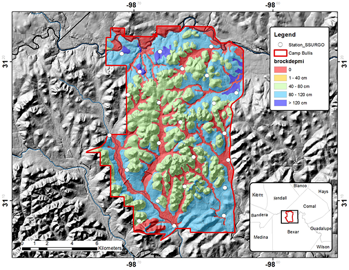 Figure 1. Depth to bedrock