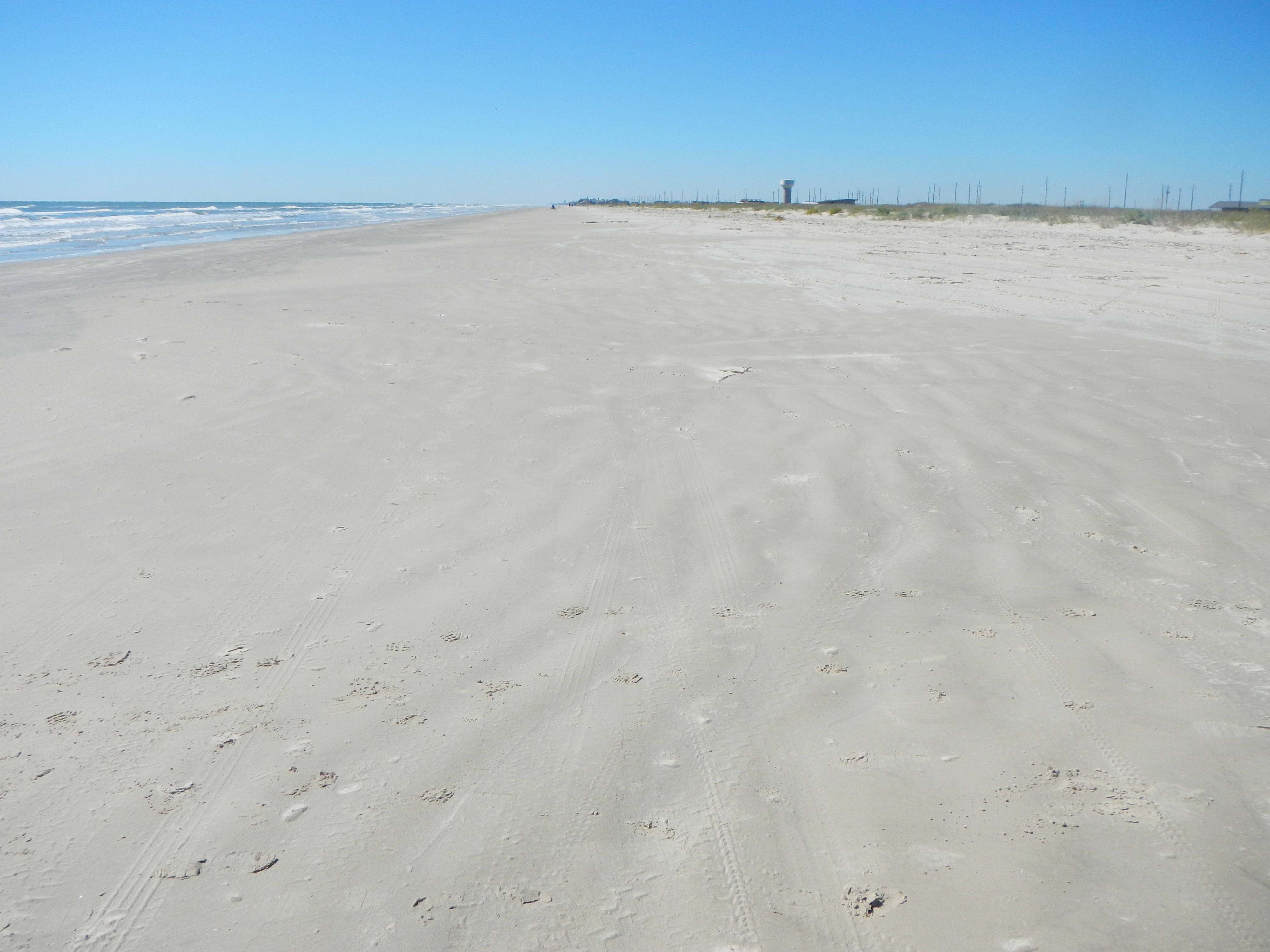 Gulf beach, M2US in Galveston Island State Park