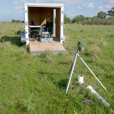 Geophysical logging at water well PH19 along Powderhorn Lake