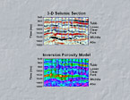 3-D Seismic and Inversion Porosity Model