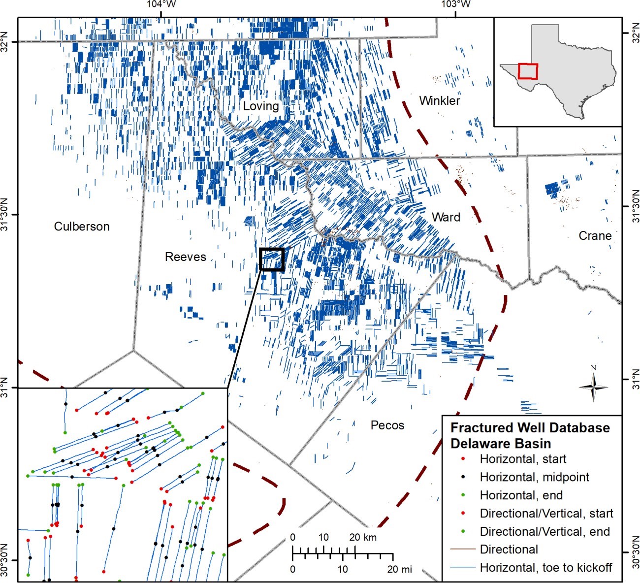 Delaware Basin fractured wells