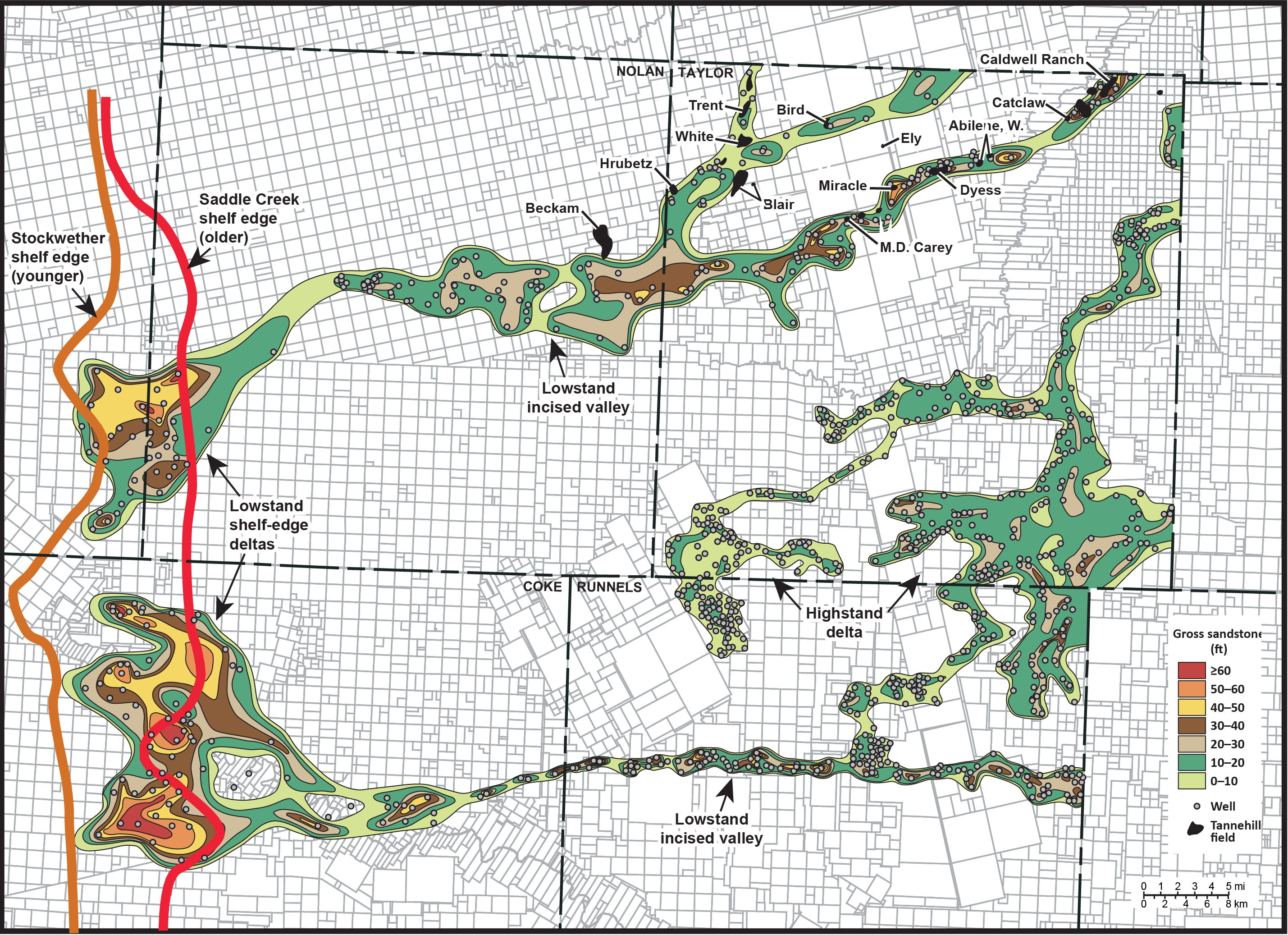 Gross sandstone map