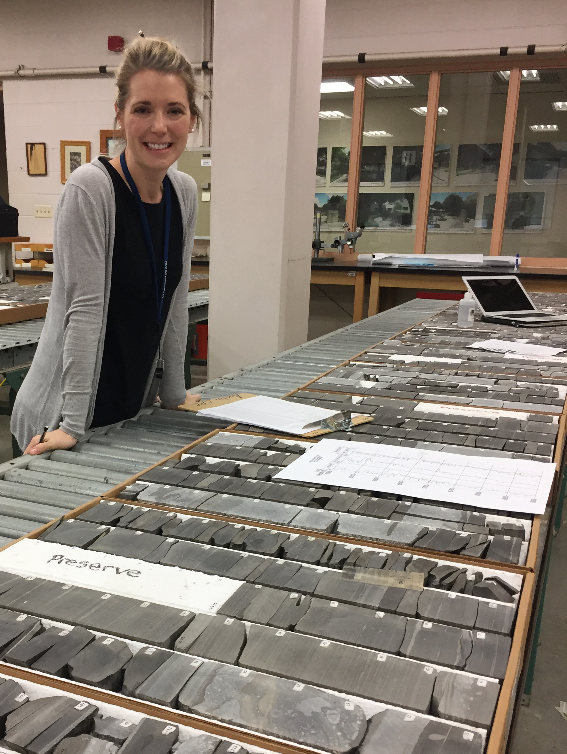 Katie Smye at the Austin Core Research Center