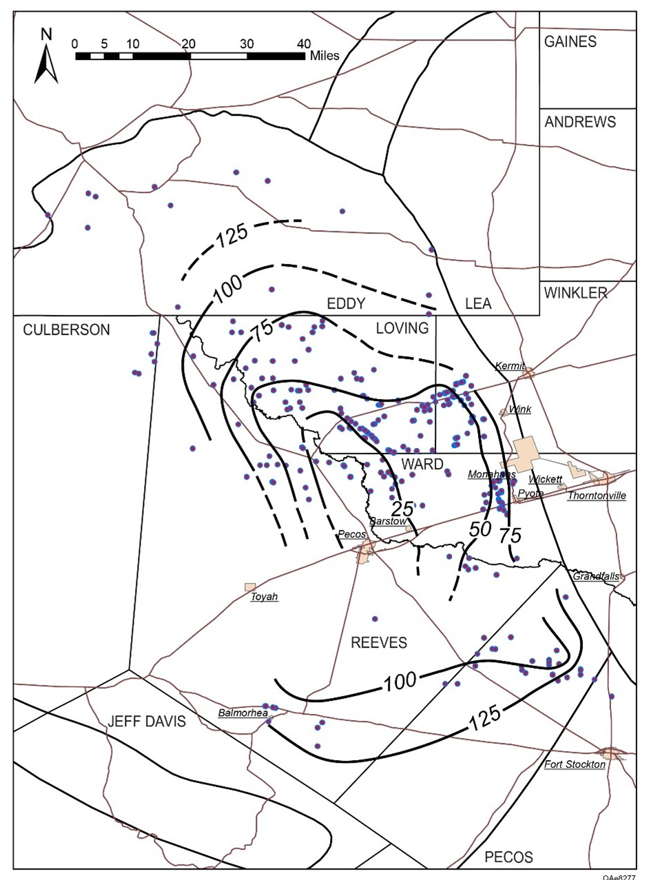 Wolfcamp Shale map