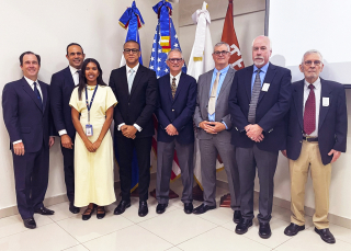 Bureau members in Santo Domingo, Dominican Republic