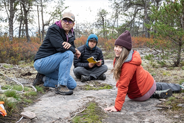 Students in the field