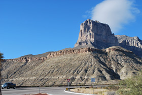 El Capitan from the roadside rest area