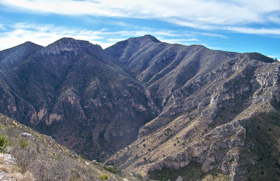 Guadalupe Peak as seen from the Tejas Trail