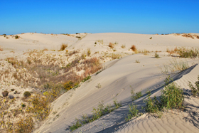 Long northwest facing slipface